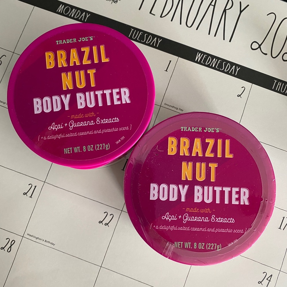 Trader Joe’s Brazil Nut Butter 2 full tubs